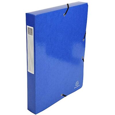 Exacompta 59928E Arkivbox Iderama (rygg 40 mm, idealisk för din organisation på kontoret, gummilås, hopfällning, passar för dokument DIN A4+, 24 x 32 cm) mörkblå 1 st. Exacompta 59928E Arkivbox Iderama (rygg 40 mm, idealisk för din organisation på kontoret, gummilås, hopfällning, passar för dokument DIN A4+, 24 x 32 cm) mörkblå 1 st.
