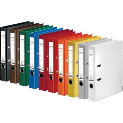 FALKEN Original 10-pack Chromocolor premiummapp. Tillverkat i Tyskland. Plastöverdrag på utsidan och insidan 5 cm smal DIN A4 färg sorterad ringpärm mapp brevmapp FALKEN Original 10-pack Chromocolor premiummapp. Tillverkat i Tyskland. Plastöverdrag på utsidan och insidan 5 cm smal DIN A4 färg sorterad ringpärm mapp brevmapp