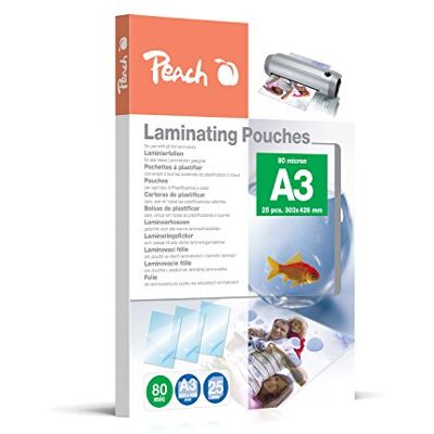 Peach Lamieringsfolie, Genomskinlig, A3 Peach Lamieringsfolie, Genomskinlig, A3