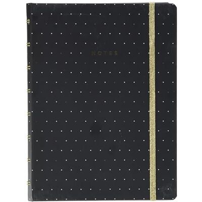Filofax Moonlight A5 påfyllningsbar anteckningsbok – svart Filofax Moonlight A5 påfyllningsbar anteckningsbok – svart