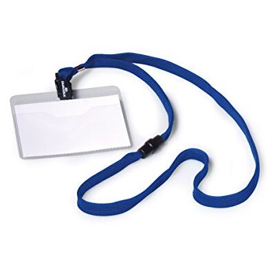 Durable 813907 Namnskylt med textilhalsband 60x90mm, mörkblå, 10 stycken Durable 813907 Namnskylt med textilhalsband 60x90mm, mörkblå, 10 stycken