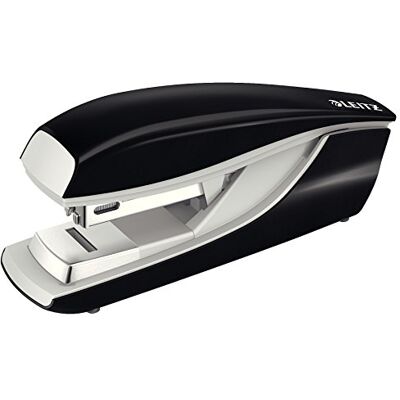 Leitz häftapparat, 30 arkkapacitet, ergonomisk metallkropp, inkluderar häftklamrar, platt klink, NeXXt Range, 55050095 svart Leitz häftapparat, 30 arkkapacitet, ergonomisk metallkropp, inkluderar häftklamrar, platt klink, NeXXt Range, 55050095 svart