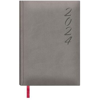 DOHE Agenda 2024 Dag Sida Storlek: 15x21 cm (A5) 336 sidor Sömnad bindning Inbunden Färg Grå Modell Brasilia DOHE Agenda 2024 Dag Sida Storlek: 15x21 cm (A5) 336 sidor Sömnad bindning Inbunden Färg Grå Modell Brasilia