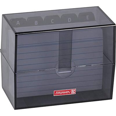 BRUNNEN 102057090 kartetiketter, 12 x 9, 5 x 6, 5 cm (för A7 kartkart), polystyrol, onyx, färgkod BRUNNEN 102057090 kartetiketter, 12 x 9, 5 x 6, 5 cm (för A7 kartkart), polystyrol, onyx, färgkod