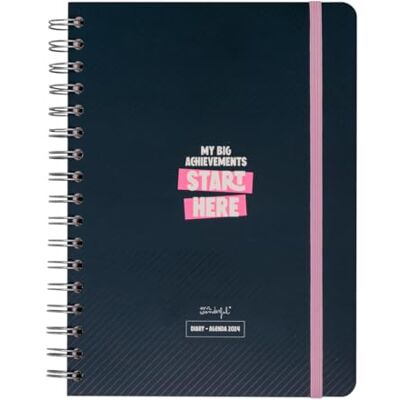 Mr. Wonderful Mr.Wonderful Office Basic Diary 2024 Week view, My big achievements start here, 22,1x2,1x15,6 Mr. Wonderful Mr.Wonderful Office Basic Diary 2024 Week view, My big achievements start here, 22,1x2,1x15,6