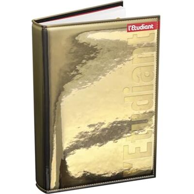 L'ÉTUDIANT Agenda L'ETUDIANT Journalier 12 x 17 cm 2024–2025 guldfärgad filt L'ÉTUDIANT Agenda L'ETUDIANT Journalier 12 x 17 cm 2024–2025 guldfärgad filt