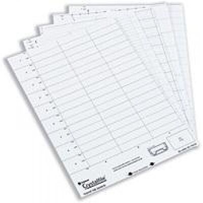 Rexel 78050 kristallfilsinlägg, papper, paket med 50, vit Rexel 78050 kristallfilsinlägg, papper, paket med 50, vit
