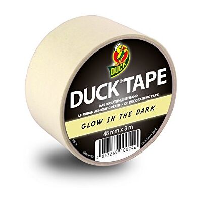 Duck TAPE 100–24 tejp Glow in the dark – fluorescerande tejp för dekoration, hantverk och utsmyckning – 48 mm x 3 m Duck TAPE 100–24 tejp Glow in the dark – fluorescerande tejp för dekoration, hantverk och utsmyckning – 48 mm x 3 m