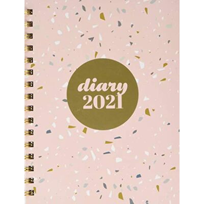 Collins Scandi A5 veckovy 2021 dagbok Terrazzo Pink Collins Scandi A5 veckovy 2021 dagbok Terrazzo Pink
