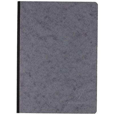 Clairefontaine Heft AgeBag 96 blad/blanko 14,8 x 21cm GRÅ Clairefontaine Heft AgeBag 96 blad/blanko 14,8 x 21cm GRÅ