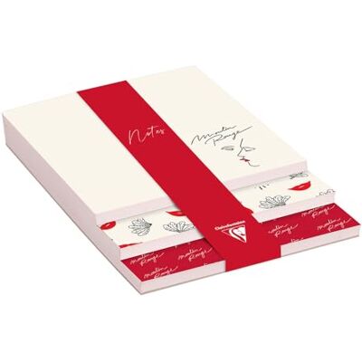 Clairefontaine 812443C röd kvarn, 3 nivåer memoblock 10x14x0,8 cm 90 ark, 30 per format Clairefontaine 812443C röd kvarn, 3 nivåer memoblock 10x14x0,8 cm 90 ark, 30 per format