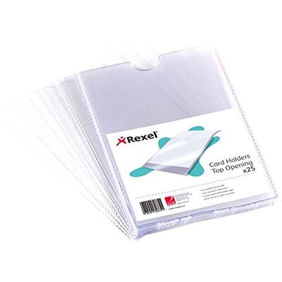 Rexel korthållare klar A4 (25 pack) Rexel korthållare klar A4 (25 pack)