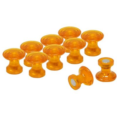 first4magnets Magnet Expert® traditionell magnetisk kartnål magneter – orange (10 paket med 12) first4magnets Magnet Expert® traditionell magnetisk kartnål magneter – orange (10 paket med 12)