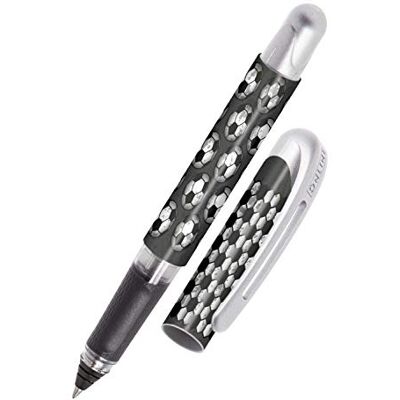Online Rollerball College Goal, penna för högerhänta och vänsterhänta användare, ergonomiskt handtag, högkvalitativ bläckrulle, standardbläckpatroner, inkl. kombipatron blå Online Rollerball College Goal, penna för högerhänta och vänsterhänta användare, ergonomiskt handtag, högkvalitativ bläckrulle, standardbläckpatroner, inkl. kombipatron blå