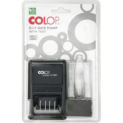 COLOP Printer S 260/SET franska, stämplar att sätta in själv, inklusive typset, pincetter och avtryckskort, avtrycksfärg blå/röd, COLOP Printer S 260/SET franska, stämplar att sätta in själv, inklusive typset, pincetter och avtryckskort, avtrycksfärg blå/röd,