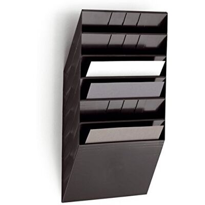 Durable 1709785060 broschyrställ vägg Flexiboxx 6, A4 liggande, 1 set, svart Durable 1709785060 broschyrställ vägg Flexiboxx 6, A4 liggande, 1 set, svart