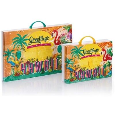 Favorit Koffer mit Aufdruck Hawaii Aloha aus Polypropylen, Sängryggsäck, Format 56,5 x 36,5 cm, Rücken 5,5 cm, runder Griff und Zwei Verschlüsse, Flerfärgad, Formato 56,5x36,5 dorso 5,5 cm, Modern Favorit Koffer mit Aufdruck Hawaii Aloha aus Polypropylen, Sängryggsäck, Format 56,5 x 36,5 cm, Rücken 5,5 cm, runder Griff und Zwei Verschlüsse, Flerfärgad, Formato 56,5x36,5 dorso 5,5 cm, Modern