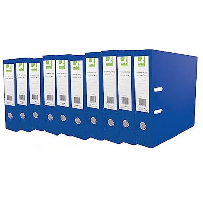 Q-Connect KF20020 A4 polypropylen spak båge fil – blå (paket med 10) Q-Connect KF20020 A4 polypropylen spak båge fil – blå (paket med 10)