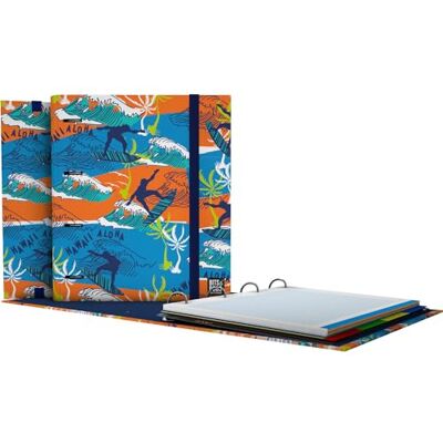 Grafoplás Carpesan 4 ringar a4 Hawaii bitar och Bobs Pop Up Desing Inkluderar 5 x 5 fyrkantig reservkant, 90 g, färgkant, avdelare, transparent kuvert Ergonomisk böjd rygg Carpebook Grafoplás Carpesan 4 ringar a4 Hawaii bitar och Bobs Pop Up Desing Inkluderar 5 x 5 fyrkantig reservkant, 90 g, färgkant, avdelare, transparent kuvert Ergonomisk böjd rygg Carpebook