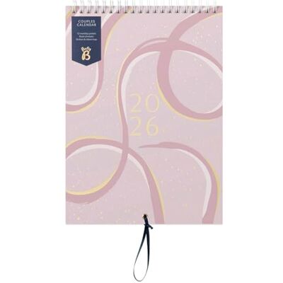Busy B Upptagen B 2026Väggkalender för par Rosa band smal design med dubbla scheman, månatliga fickor och klistermärken Hängande kalender för delad planering, födelsedagar och viktiga datum jan till Busy B Upptagen B 2026Väggkalender för par Rosa band smal design med dubbla scheman, månatliga fickor och klistermärken Hängande kalender för delad planering, födelsedagar och viktiga datum jan till