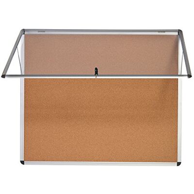 Bi-Office Enclore Korkskåp med gångjärn på toppen och lås, 874 x 603 mm 8x A4 Bi-Office Enclore Korkskåp med gångjärn på toppen och lås, 874 x 603 mm 8x A4