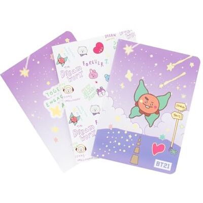 Grupo Erik A6 Notebook Set BT21 Kawaii Stationery 3 A6 Notebooks Lined, Plain, Dotted 32 sheets (64 pages) Shooky BT21 Merch, Kawaii Stuff, Cute Stationery Gifts Under 15 Pounds Grupo Erik A6 Notebook Set BT21 Kawaii Stationery 3 A6 Notebooks Lined, Plain, Dotted 32 sheets (64 pages) Shooky BT21 Merch, Kawaii Stuff, Cute Stationery Gifts Under 15 Pounds
