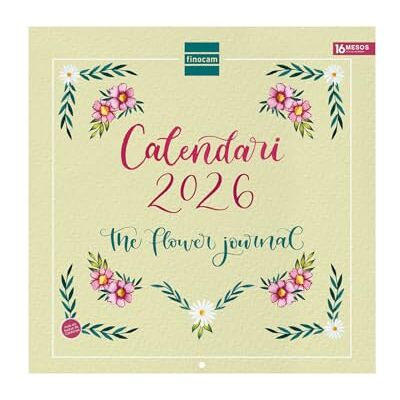 Finocam Väggkalender 2026, 30 x 30 cm, månadsvy januari december 2026 + september dec 2025 (4 månader) Kalender 2026 Bilder The Flower Journal Katalanska Finocam Väggkalender 2026, 30 x 30 cm, månadsvy januari december 2026 + september dec 2025 (4 månader) Kalender 2026 Bilder The Flower Journal Katalanska