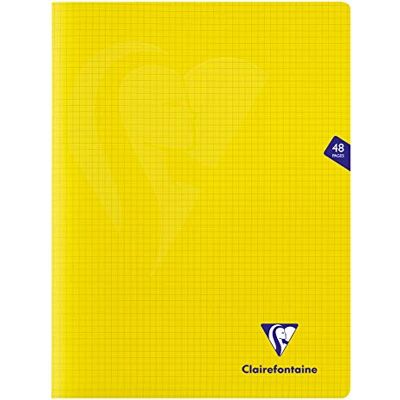 Clairefontaine 343312C ett set med 10 gula Mimesys häftade anteckningsböcker 24 x 32 cm 48 små rutor 90 g vitt papper polyproomslag Clairefontaine 343312C ett set med 10 gula Mimesys häftade anteckningsböcker 24 x 32 cm 48 små rutor 90 g vitt papper polyproomslag