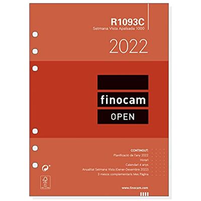 Finocam Årlig ersättning 2022 Vecka Liggande vy, januari 2022 till december 2022 (12 månader) 1000-155x215 mm Open Katalanska Finocam Årlig ersättning 2022 Vecka Liggande vy, januari 2022 till december 2022 (12 månader) 1000-155x215 mm Open Katalanska