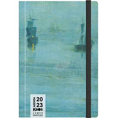 KAOS Veckoplanerare 2023, 12 månader med Planner, M 13 x 21 cm, För hem, kontor, skola, universitet, hårt omslag, platt elastisk, bokmärke, rundade hörn, whistler, natt, P000580 KAOS Veckoplanerare 2023, 12 månader med Planner, M 13 x 21 cm, För hem, kontor, skola, universitet, hårt omslag, platt elastisk, bokmärke, rundade hörn, whistler, natt, P000580