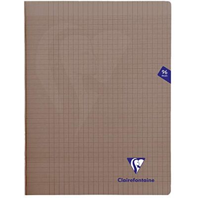 Clairefontaine 363361C en uppsättning med 10 Mimesys grå häftade anteckningsböcker 24 x 32 cm 96 sidor med stora rutor 90 g vitt papper Polypro-omslag Clairefontaine 363361C en uppsättning med 10 Mimesys grå häftade anteckningsböcker 24 x 32 cm 96 sidor med stora rutor 90 g vitt papper Polypro-omslag
