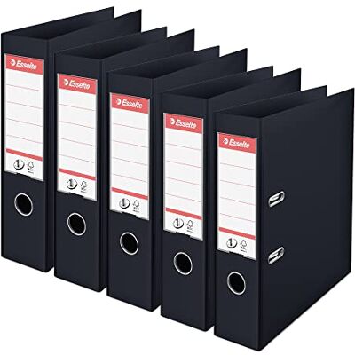 Esselte 162510 5 stycken filmappar A4 75 mm svart Esselte 162510 5 stycken filmappar A4 75 mm svart