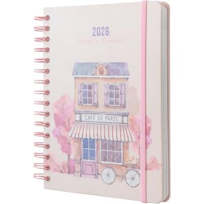 Grupo Erik 2026 Diary A5 Week To View Paris Watercolor A5 Weekly Planner 2026 With Diary Stickers, Bookmarks, January 2026 December 2026 Cute Planner Grupo Erik 2026 Diary A5 Week To View Paris Watercolor A5 Weekly Planner 2026 With Diary Stickers, Bookmarks, January 2026 December 2026 Cute Planner