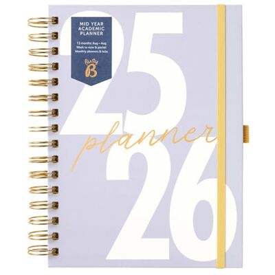 Busy B Upptagen B A5-dagbok Akademisk planerare i mitten av året Aug '25 Aug '26 Lavendeldagbok Akademisk planerare för vecka med månatliga planerare, förvaringsficka, klistermärken, utrymme för Busy B Upptagen B A5-dagbok Akademisk planerare i mitten av året Aug '25 Aug '26 Lavendeldagbok Akademisk planerare för vecka med månatliga planerare, förvaringsficka, klistermärken, utrymme för
