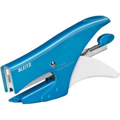Leitz Häftapparat, kontor och hem, 15 ark, metall, ergonomisk, metallblå, WOW, 55311036 Leitz Häftapparat, kontor och hem, 15 ark, metall, ergonomisk, metallblå, WOW, 55311036