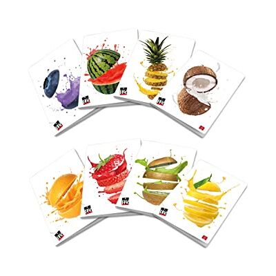 Pigna FRUITS, A4 Maxi anteckningsböcker 0C, Rader med marginal, 10-pack Pigna FRUITS, A4 Maxi anteckningsböcker 0C, Rader med marginal, 10-pack