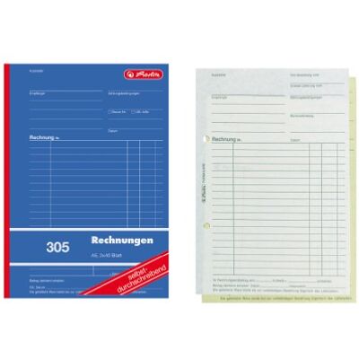 herlitz 1932862 fakturabok A5, 305 2 x 40 blad, självskrivande, 4-pack herlitz 1932862 fakturabok A5, 305 2 x 40 blad, självskrivande, 4-pack