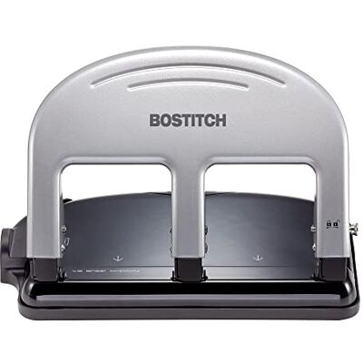 Bostitch PaperPro inPRESS 40 Minskad ansträngning 3-håls stans, 40 ark, silver (2240) Bostitch PaperPro inPRESS 40 Minskad ansträngning 3-håls stans, 40 ark, silver (2240)