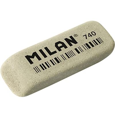 MILAN Låda 40 gummiband 740 slipmedel för bläck (grå) (CCM740G) MILAN Låda 40 gummiband 740 slipmedel för bläck (grå) (CCM740G)