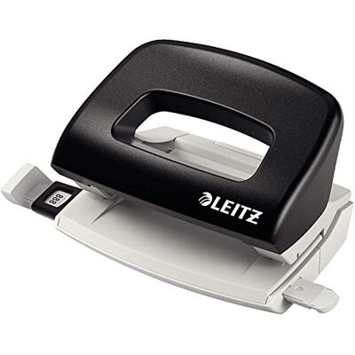 Leitz NeXXt minihål för kontoret, 10 ark, anslagskena med formatangivelser, metall, svart, 50580095 Leitz NeXXt minihål för kontoret, 10 ark, anslagskena med formatangivelser, metall, svart, 50580095