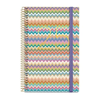 Miquelrius Agenda 2025, Årlig dagbok 117 x 182 mm, Dagskalender, Fodrad kartongomslag, Spiral, Elastisk gummiförslutning, 80 g/m² papper, spanska, engelska och portugisiska, Mallorca Miquelrius Agenda 2025, Årlig dagbok 117 x 182 mm, Dagskalender, Fodrad kartongomslag, Spiral, Elastisk gummiförslutning, 80 g/m² papper, spanska, engelska och portugisiska, Mallorca