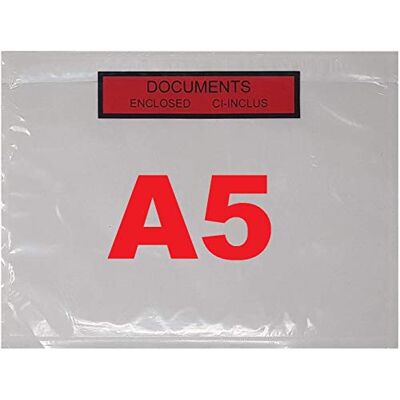 UNIVERS GRAPHIQUE Ärmar 250 portfölj här A5 (A4 ark vikta i två) tryckt transparent självhäftande C5 225 x 165 mm UNIVERS GRAPHIQUE Ärmar 250 portfölj här A5 (A4 ark vikta i två) tryckt transparent självhäftande C5 225 x 165 mm