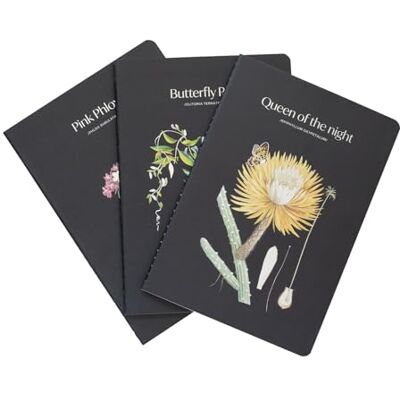 Grupo Erik A5 Notebook Set Sleepless Garden 3 A5 Notebooks Lined, Plain, Dotted 32 sheets (64 pages) Flower Notebook, Cute Stationery Gifts Under 15 Pounds Grupo Erik A5 Notebook Set Sleepless Garden 3 A5 Notebooks Lined, Plain, Dotted 32 sheets (64 pages) Flower Notebook, Cute Stationery Gifts Under 15 Pounds