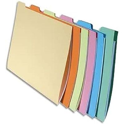 Exacompta Ref 337000E Supermappar med identifieringsflik storlek 240 x 320 mm, lämpliga för A4-dokument, 6 flikar, 210 gsm-material sorterade färger (10 förpackningar) Exacompta Ref 337000E Supermappar med identifieringsflik storlek 240 x 320 mm, lämpliga för A4-dokument, 6 flikar, 210 gsm-material sorterade färger (10 förpackningar)