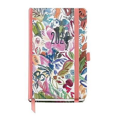 Miquelrius Årlig agenda 2024, Dag sida, Passport storlek 90 x 140 mm, Hårt lock, sydd bindning, Gummiförslutning, Katalanska, Engelska och portugisiska, Blå stämpling akvarell Miquelrius Årlig agenda 2024, Dag sida, Passport storlek 90 x 140 mm, Hårt lock, sydd bindning, Gummiförslutning, Katalanska, Engelska och portugisiska, Blå stämpling akvarell