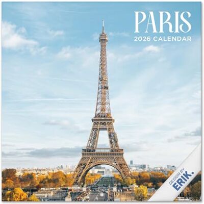Grupo Erik Wall Calendar 2026 Paris Calendar 2026 Square 30 x 30 cm 12 x 12 inches Wall Planner, Family Planner Month To View Travel Gifts For Friends Grupo Erik Wall Calendar 2026 Paris Calendar 2026 Square 30 x 30 cm 12 x 12 inches Wall Planner, Family Planner Month To View Travel Gifts For Friends