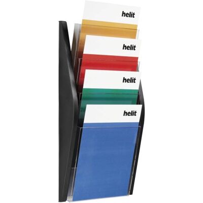 Helit - H6270195 - A4 - 4 fack - Presentationsdisplay Helit - H6270195 - A4 - 4 fack - Presentationsdisplay