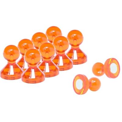 first4magnets Magnet Expert® liten orange akryl tryckstift magnet – 11 mm diameter x 17 mm lång (1 paket med 10) first4magnets Magnet Expert® liten orange akryl tryckstift magnet – 11 mm diameter x 17 mm lång (1 paket med 10)