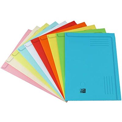 Oxford påse med 50 fickor, hörnfärg linje 22 x 31 cm Kraft opak tjocklek 120 g blandade färger Oxford påse med 50 fickor, hörnfärg linje 22 x 31 cm Kraft opak tjocklek 120 g blandade färger