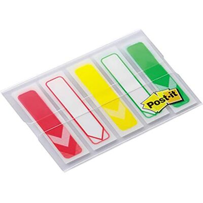 Post-it 684ARR5 limremsor indexpilar, 5 x 20 i fodral, 11,9 x 43,2 mm, röd/gul/grön Post-it 684ARR5 limremsor indexpilar, 5 x 20 i fodral, 11,9 x 43,2 mm, röd/gul/grön